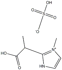 1-羧乙基-3-甲基咪唑硫酸氢盐 结构式
