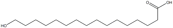 16-羟基-1十六烷酸 结构式