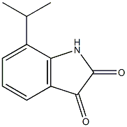 7-(丙烷-2-基)-2,3-二氢-1H-吲哚-2,3-二酮 结构式