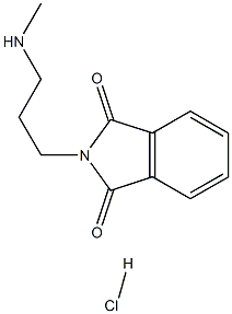 2-[3-(甲基氨基)丙基]-2,3-二氢-1H-异吲哚-1,3-二酮盐酸 结构式