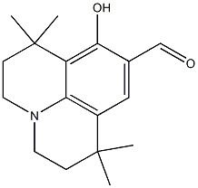 8-HYDROXY-1,1,7,7-TETRAMETHYL-2,3,6,7-TETRAHYDRO-1H,5H-PYRIDO[3,2,1-IJ]QUIN OLINE-9-CARBALDEHYDE 结构式