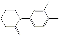 1-(3-FLUORO-4-METHYL-PHENYL)-PIPERIDIN-2-ONE 结构式