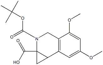 2-(TERT-BUTOXYCARBONYL)-4,6-DIMETHOXY-1A,2,3,7B-TETRAHYDRO-1H-CYCLOPROPA[C]ISOQUINOLINE-1A-CARBOXYLIC ACID 结构式