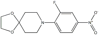 8-(2-FLUORO-4-NITROPHENYL)-1,4-DIOXA-8-AZASPIRO[4.5]DECANE 结构式
