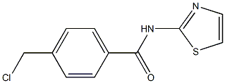 4-CHLOROMETHYL-N-THIAZOL-2-YL-BENZAMIDE 结构式