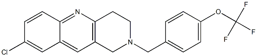 8-CHLORO-2-[4-(TRIFLUOROMETHOXY)BENZYL]-1,2,3,4-TETRAHYDROBENZO[B]-1,6-NAPHTHYRIDINE 结构式