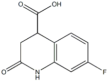 7-FLUORO-2-OXO-1,2,3,4-TETRAHYDROQUINOLINE-4-CARBOXYLIC ACID 结构式