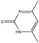 4,6-二甲基-2-硫基嘧啶 结构式