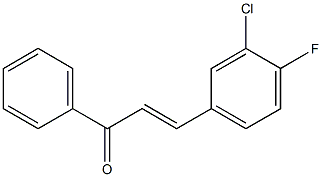 4Fluoro-3-ChloroChalcone 结构式