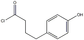 4-(4-羟基苯基)丁酰氯 结构式