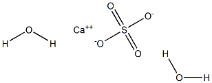 Calcium sulfate dihydrate 结构式