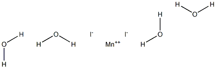 Manganese(II) iodide tetrahydrate 结构式