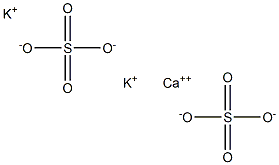 Potassium calcium sulfate 结构式