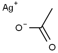 Silver(I) acetate 结构式