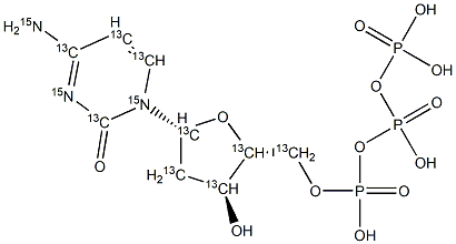 2'-Deoxycytidine 5'-Triphosphate-13C915N3 结构式