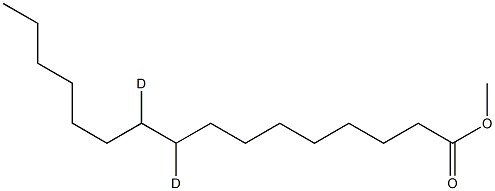 Palmitic Acid-9,10-D2 Methyl ester 结构式