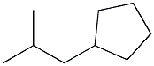 2-iso-BUTYLCYCLOPENTANE 结构式