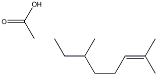 3,7-DIMETHYL-6-OCTEN ACETATE 结构式