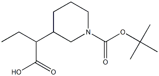N-BOC-3-哌啶乙酸乙酯 结构式