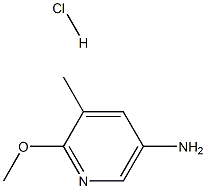 2-甲氧基-5-氨基-3-甲基吡啶盐酸盐 结构式