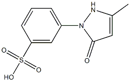 1-(3-磺酸基苯基)-3-甲基-5-吡唑啉酮 结构式