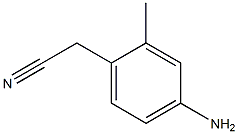 2-甲基-4-氨基苯乙腈 结构式