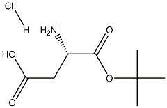 L-天门冬氨酸叔丁酯盐酸盐 结构式