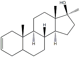 17A-甲基-17B-羟基雄甾-2-烯 结构式
