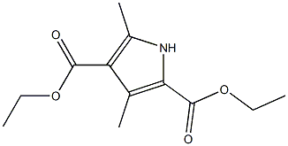 3,5-二甲基吡咯-2,4-二羧酸二乙酯 结构式
