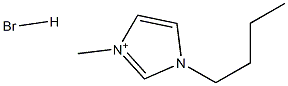 1-丁基-3-甲基咪唑氢溴酸盐 结构式