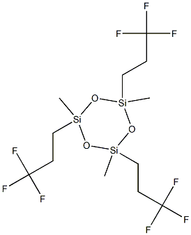 1,3,5-三甲基-1,3,5-三(3,3,3-三氟丙基)环三硅氧烷 结构式