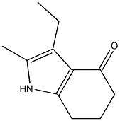 3-乙基-2-甲基-1,5,6,7-四氢吲哚-4-酮 结构式
