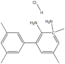 3,3',5,5'-四甲基联苯二胺盐酸盐 结构式