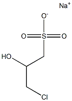 3-氯-2-羟基丙磺酸钠 结构式