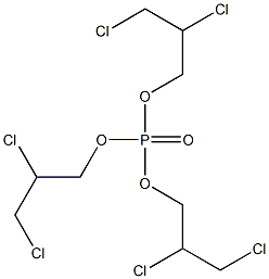 磷酸三(2,3-二氯丙基) 结构式