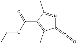 3,5-二甲基-2-羰基吡咯-4-羧酸乙酯 结构式