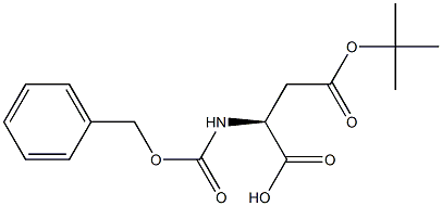 苯甲氧羰基-L-天门冬氨酸-4-叔丁基酯 结构式
