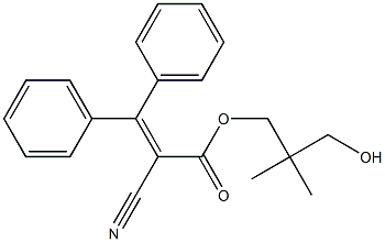 2-氰基-3,3-二苯基丙烯酸新戊二醇酯 结构式