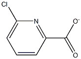 6-氯-2-吡啶羧酸 结构式