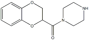 1,4-苯并二噁烷-2-羰基哌嗪 结构式
