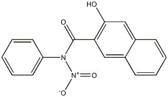 2-羟基-3-萘甲酰基间硝基苯胺 结构式