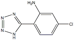 5-(4-氯-2-氨基苯基)四氮唑 结构式
