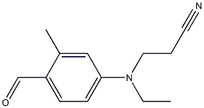 N-乙基-N-氰乙基-2-甲基-4-氨基苯醛 结构式