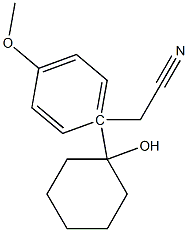 1-(羟基环已基)-(4-甲氧基苯基)乙腈 结构式
