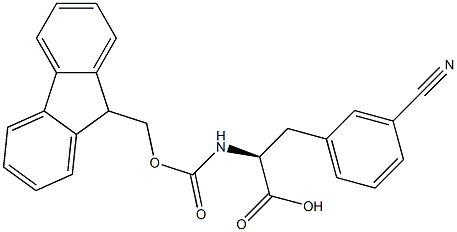 FMOC-L-3-氰基苯丙氨酸 结构式