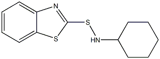 N-环己基-2-苯骈噻唑次磺酰胺 结构式