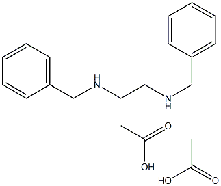 N,N'-二苄基乙二胺二乙酸盐 结构式