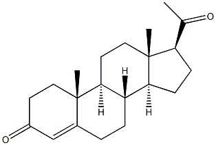 4-孕甾烯-3,20-二酮 结构式