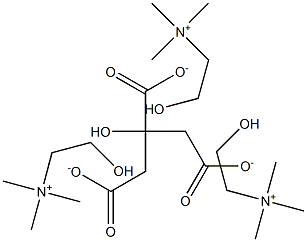 柠檬酸三胆碱 结构式
