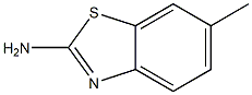 2-氨基-6-甲基苯骈噻唑 结构式